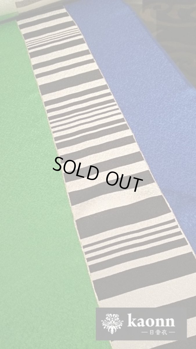 画像5: kaonn original 手染め帯揚げ　【mixed BORDER】 (5)