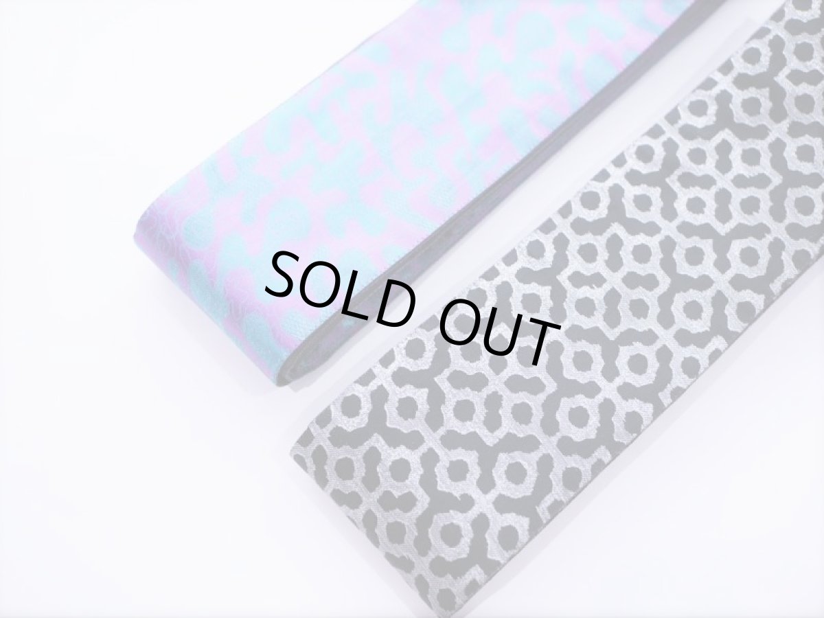 画像右　purple×black　kaonn original mens角帯