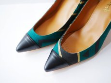 画像5: kaonn original 8.5cm heel pumps GOLD FLASH /  green 22.5 (5)