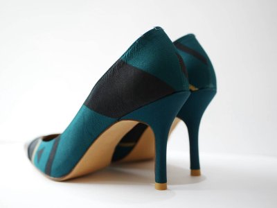 画像2: kaonn original 8.5cm heel pumps GOLD FLASH /  green 22.5