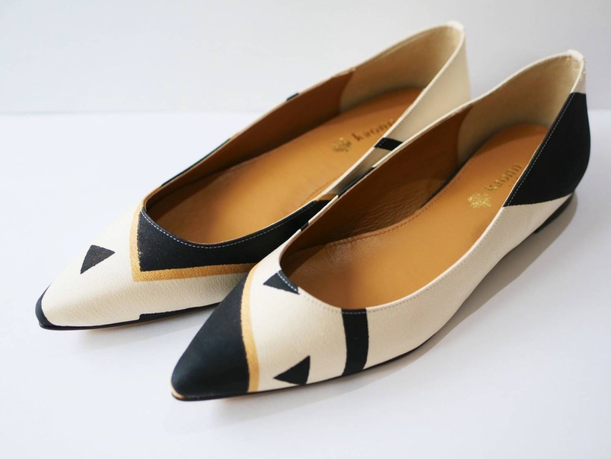 画像3: kaonn original flat pumps GOLD FLASH /  white 22.5 (3)