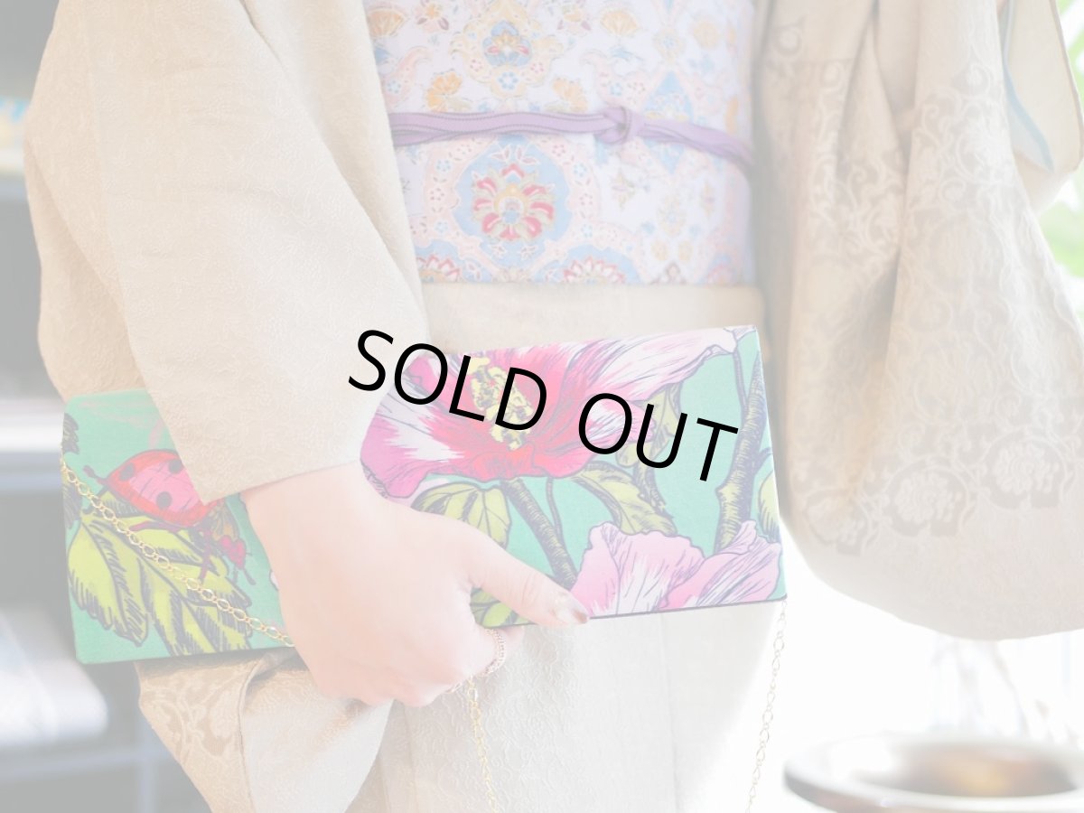 kaonn original クラッチbag [wide]バックポケット有 ladybugs