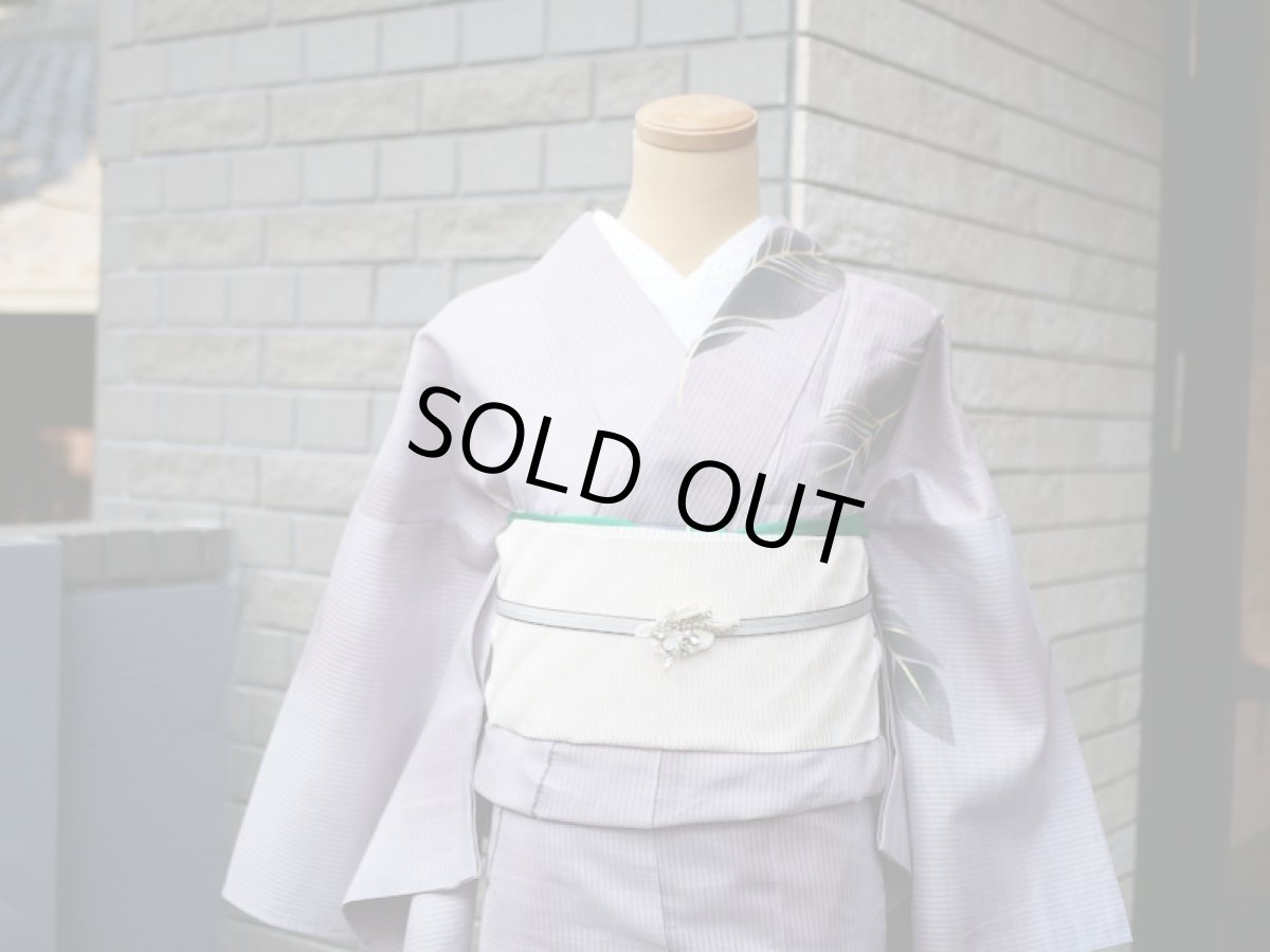 Type1.グレー　2020kaonn手染め浴衣