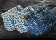 画像11: kaonn-日音衣- オリジナル口金ミニポーチ Laos hand batik  (11)