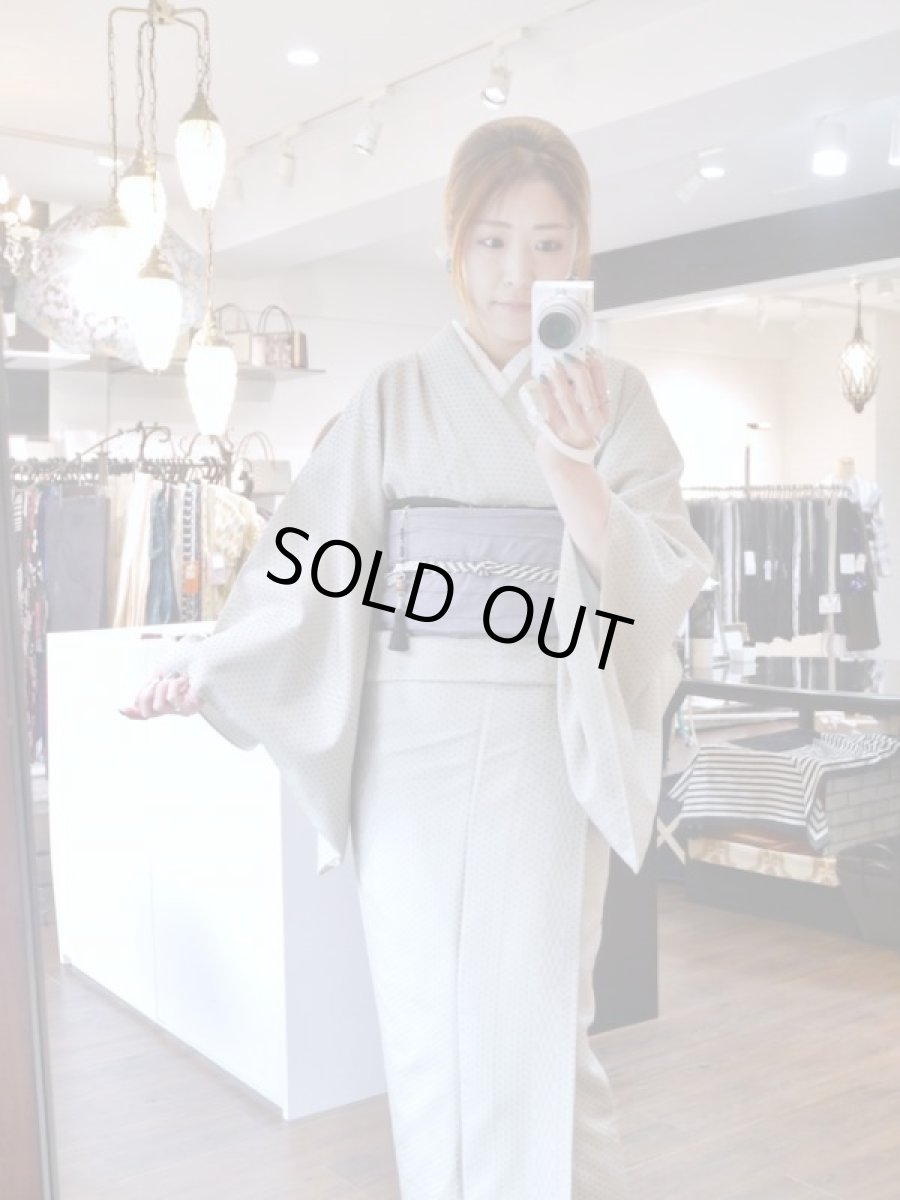 コーディネート例　kaonnオリジナルfabric帯　mat ＆ shine 　【オーダー】