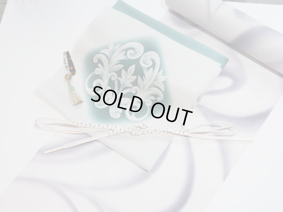 画像13: kaonnオリジナル正絹夏名古屋帯 green (13)