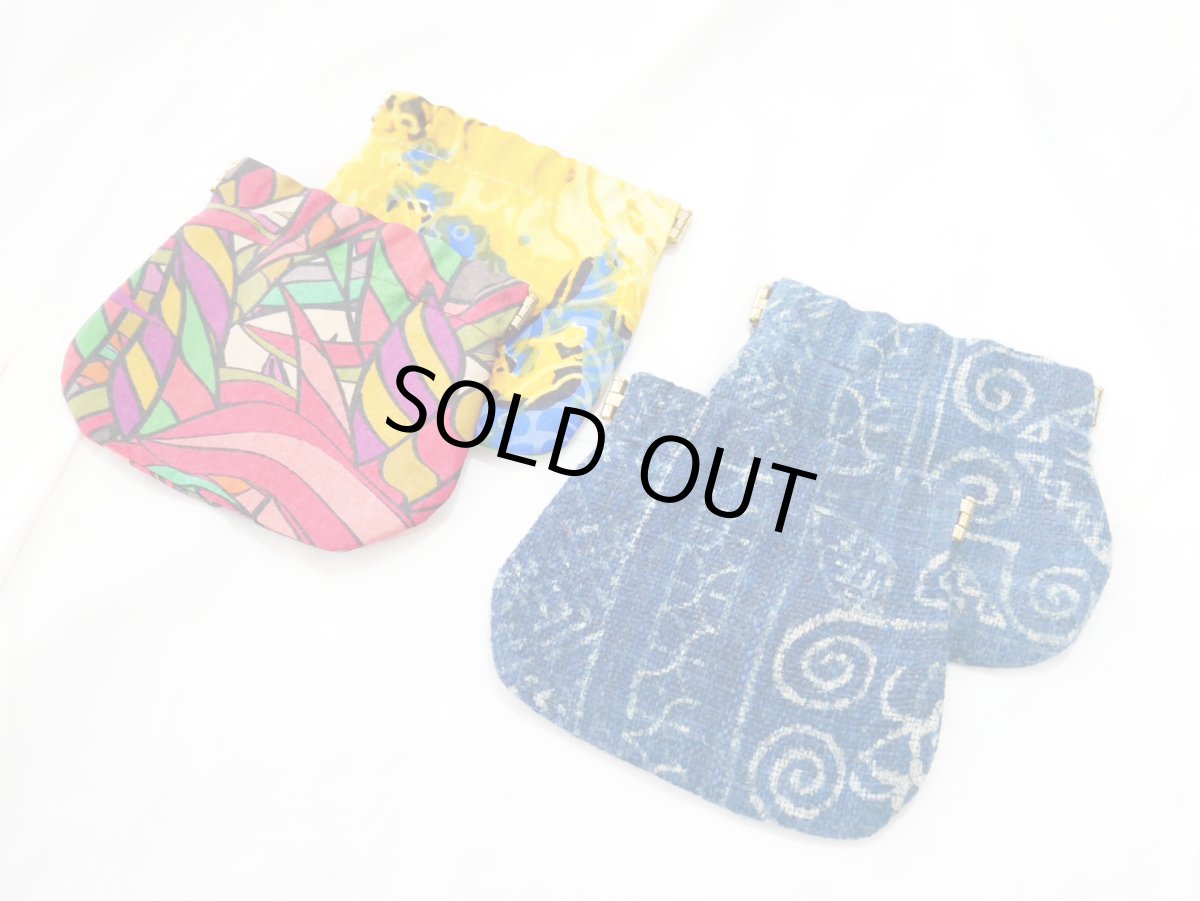 画像4: kaonn-日音衣- オリジナル口金ミニポーチ Vietnam silk  (4)