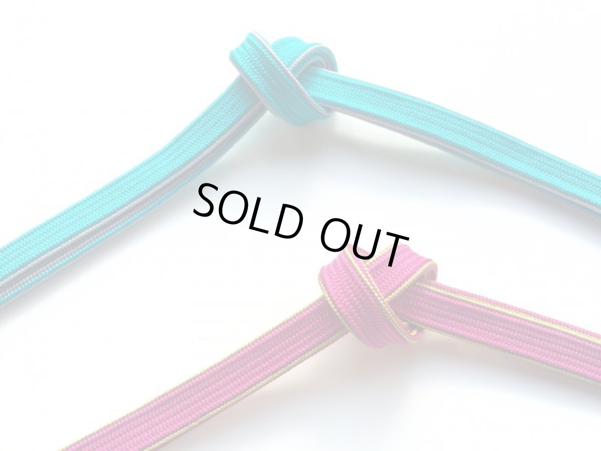 帯締め　ブルー/ピンク