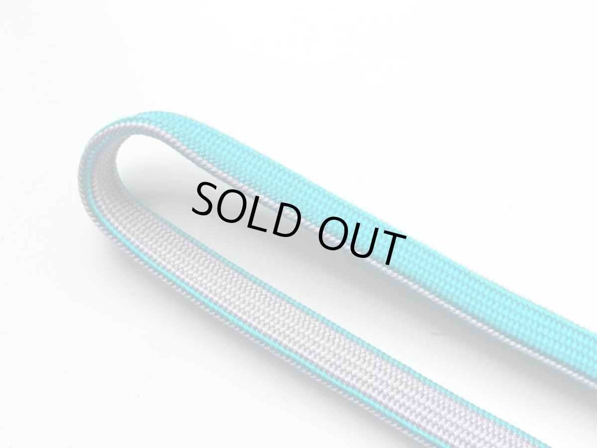 帯締め　ブルー