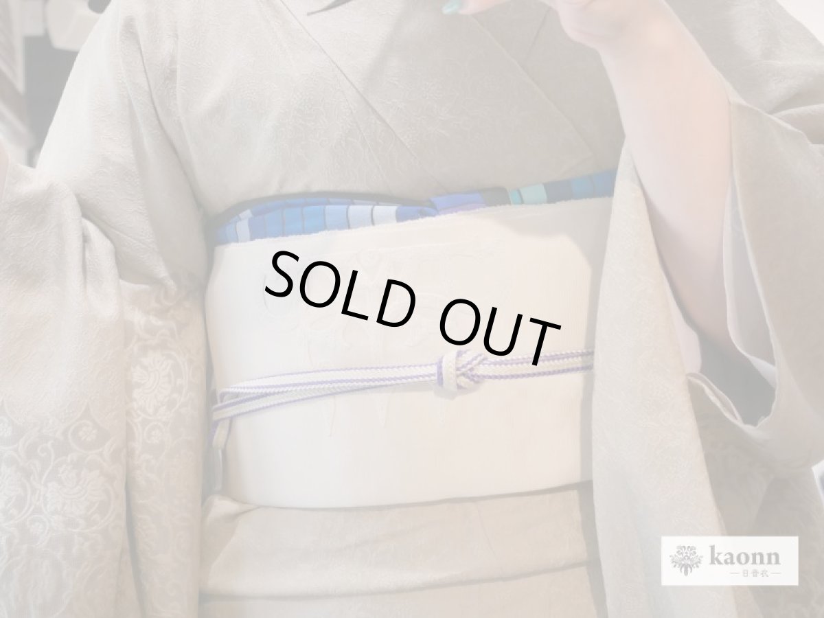 画像9: オリジナル正絹帯揚げ　new colorful/gold line (9)