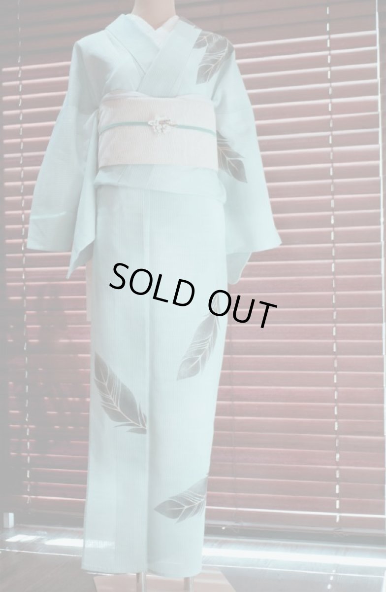 Type2.ミントグリーン　2020kaonn手染め浴衣