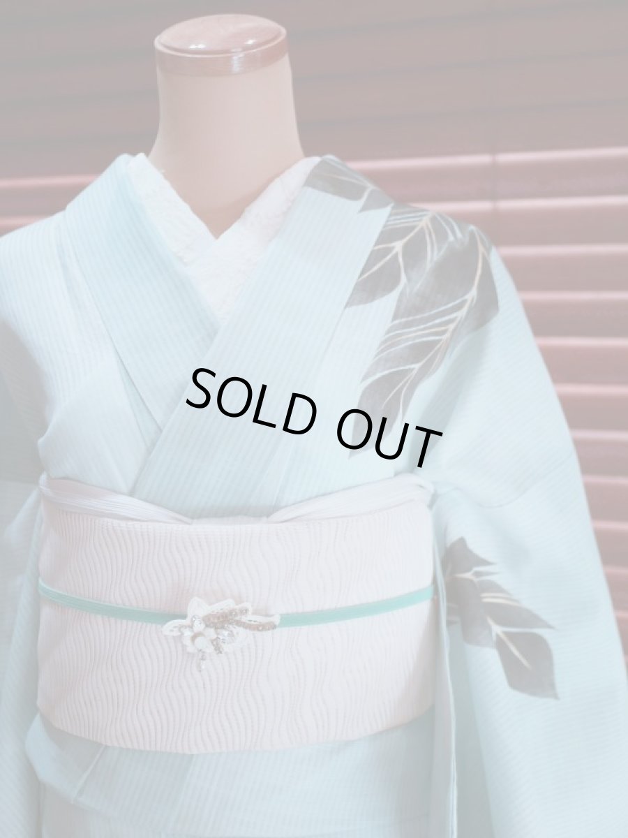 Type2.ミントグリーン　2020kaonn手染め浴衣