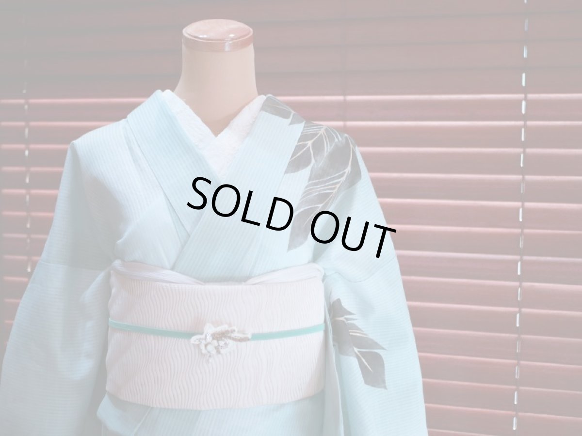 Type2.ミントグリーン　2020kaonn手染め浴衣