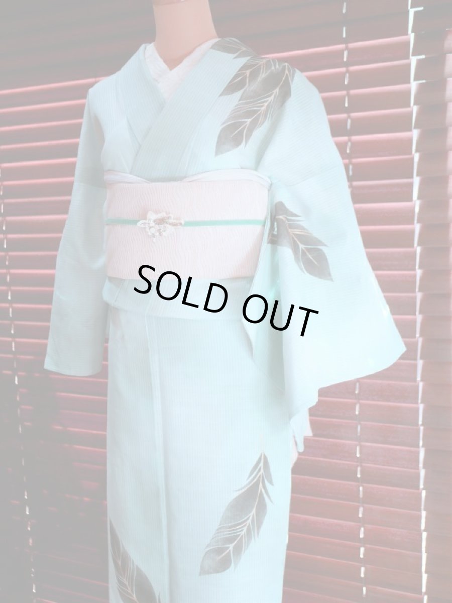 Type2.ミントグリーン　2020kaonn手染め浴衣