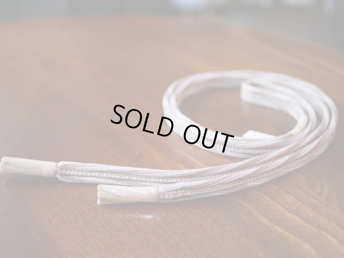 2.オフピンク×ブラウンベージュ　正絹　帯締め