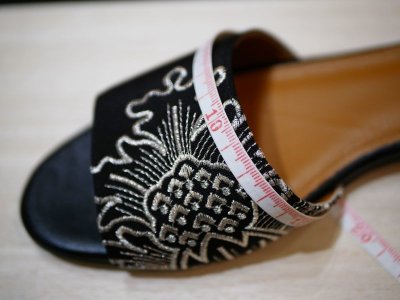 画像1: kaonn original flat sandal  23.5 TYPE2　ビロード