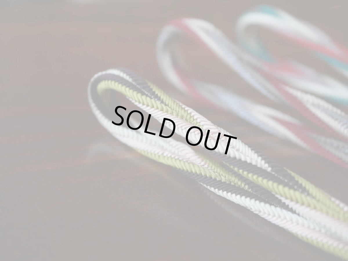 正絹　帯締め　秋冬　カラフルバイヤス