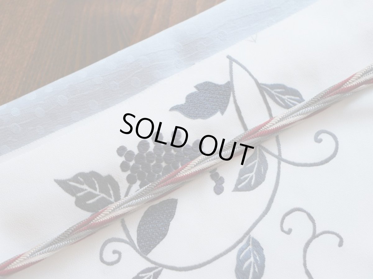 2.ダークレッド×グレー（Y32-9) 　コーディネート例　正絹帯締め　秋冬