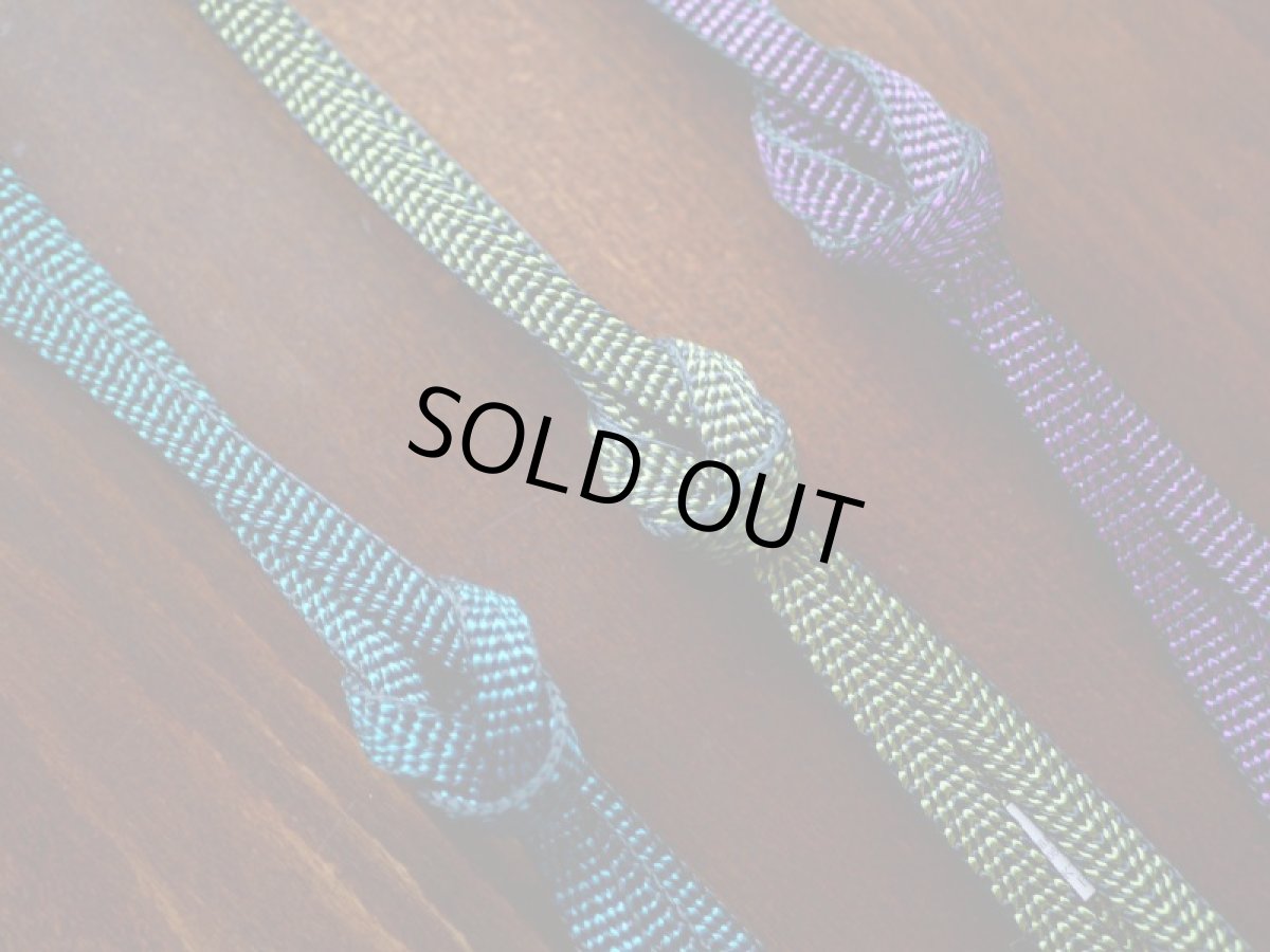 平帯締め v-stripe　正絹　小紋用　紬着物用