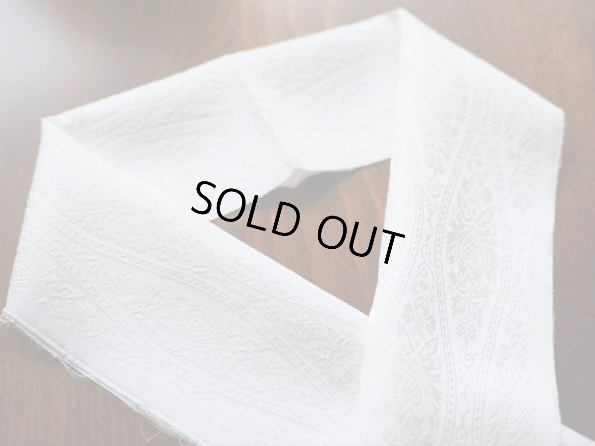 洗える正絹半衿 　arabesque ホワイト