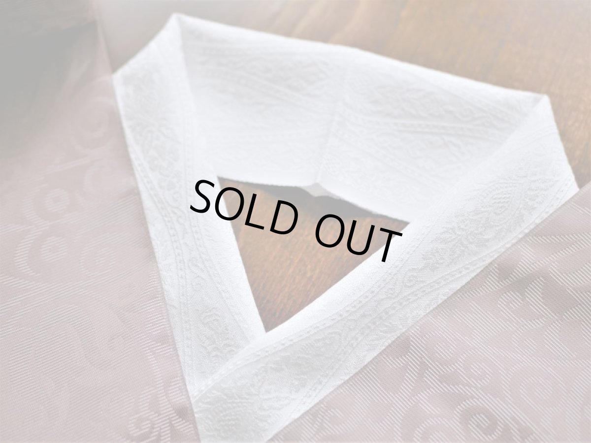 コーディネート例：洗える正絹半衿 　arabesque ホワイト