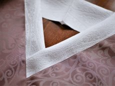 コーディネート例：洗える正絹半衿 　arabesque ホワイト