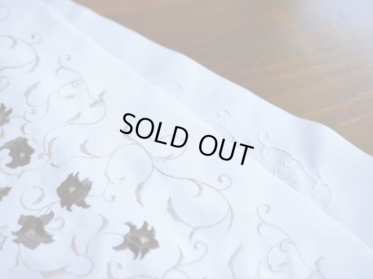 刺繍半衿　ポリエステル　2way