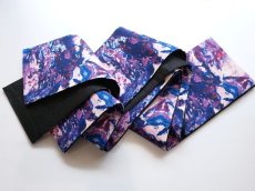 画像1: 【即納品】kaonn original fabric半幅帯◇Vietnamese wind series　majestic purple (1)