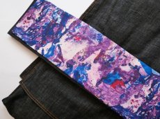 画像4: 【即納品】kaonn original fabric半幅帯◇Vietnamese wind series　majestic purple (4)