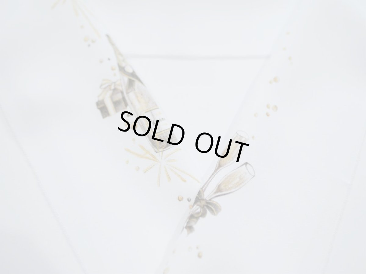 画像4: kaonn オリジナル手描き半衿 cheers [champagne] (4)