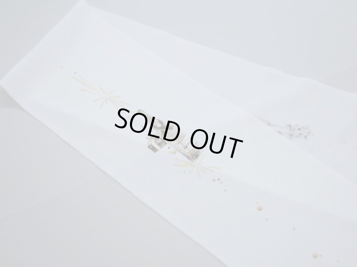 画像5: kaonn オリジナル手描き半衿 cheers [champagne] (5)