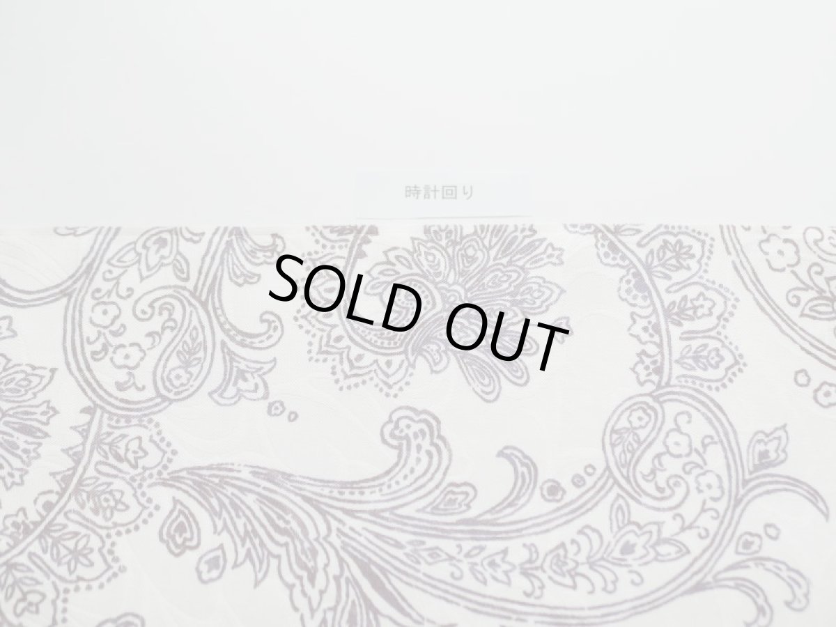 画像8: 染め名古屋帯【博多織帯地】ペイズリーアッシュパープル (8)