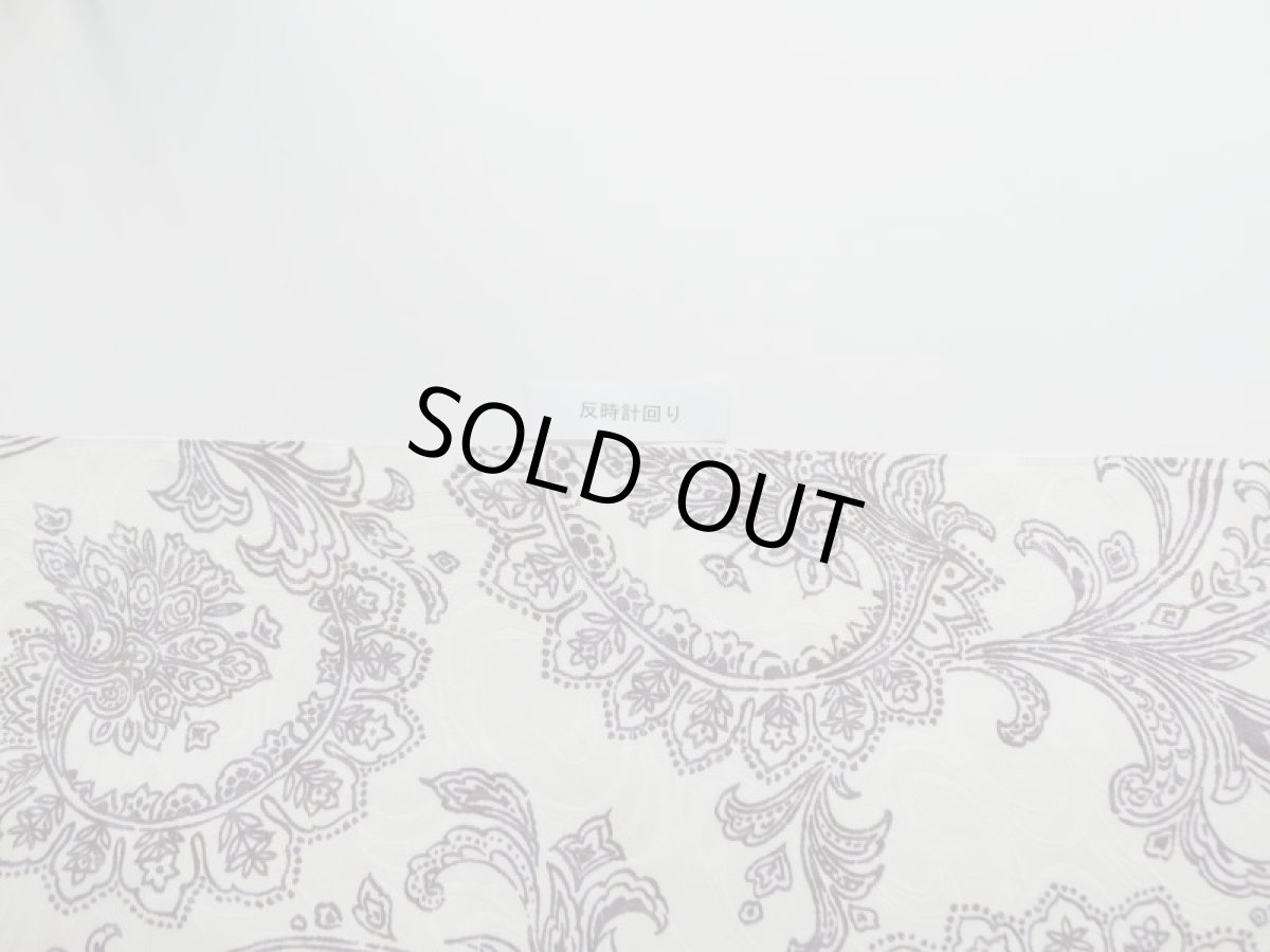 画像11: 染め名古屋帯【博多織帯地】ペイズリーアッシュパープル (11)