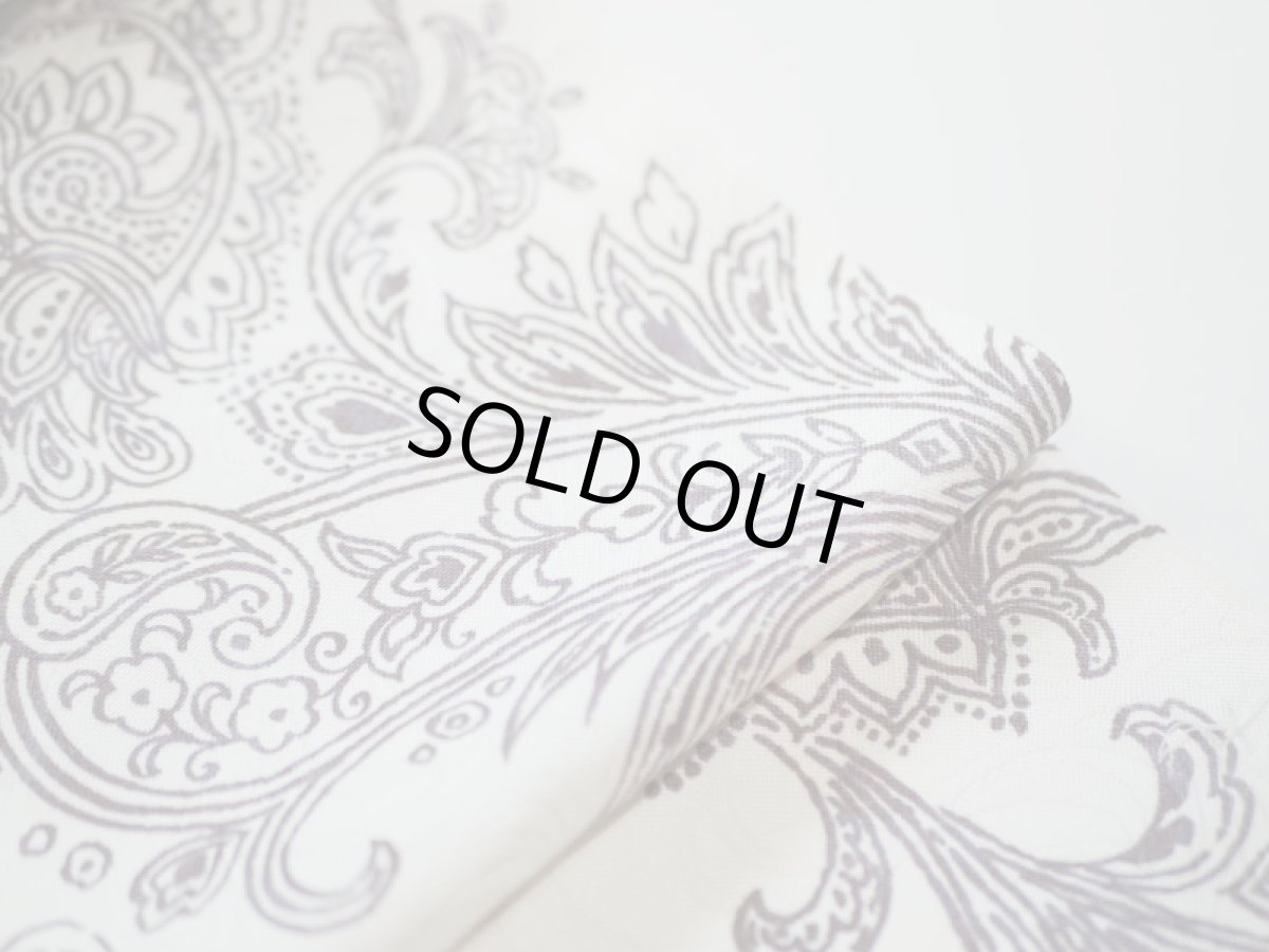 画像7: 染め名古屋帯【博多織帯地】ペイズリーアッシュパープル (7)