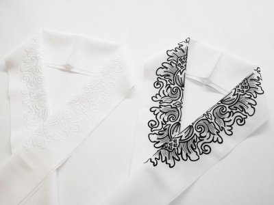画像1: kaonn オリジナル刺繍半衿