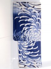 乱菊ブルー　レディース浴衣