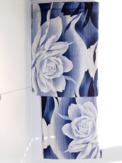 薔薇ブルー　レディース浴衣