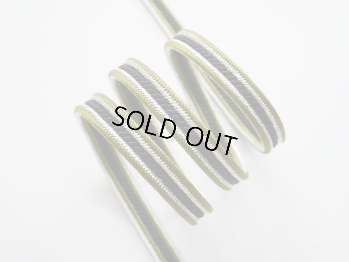 画像2: 帯締め 正絹　silver border (2)