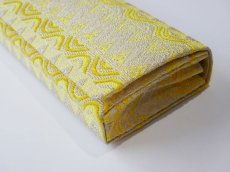 画像5: clutchbag vivid yellow 西陣織帯地 (5)