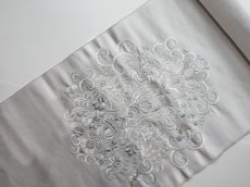 画像2: kaonn original 刺繍袋帯 silver (2)