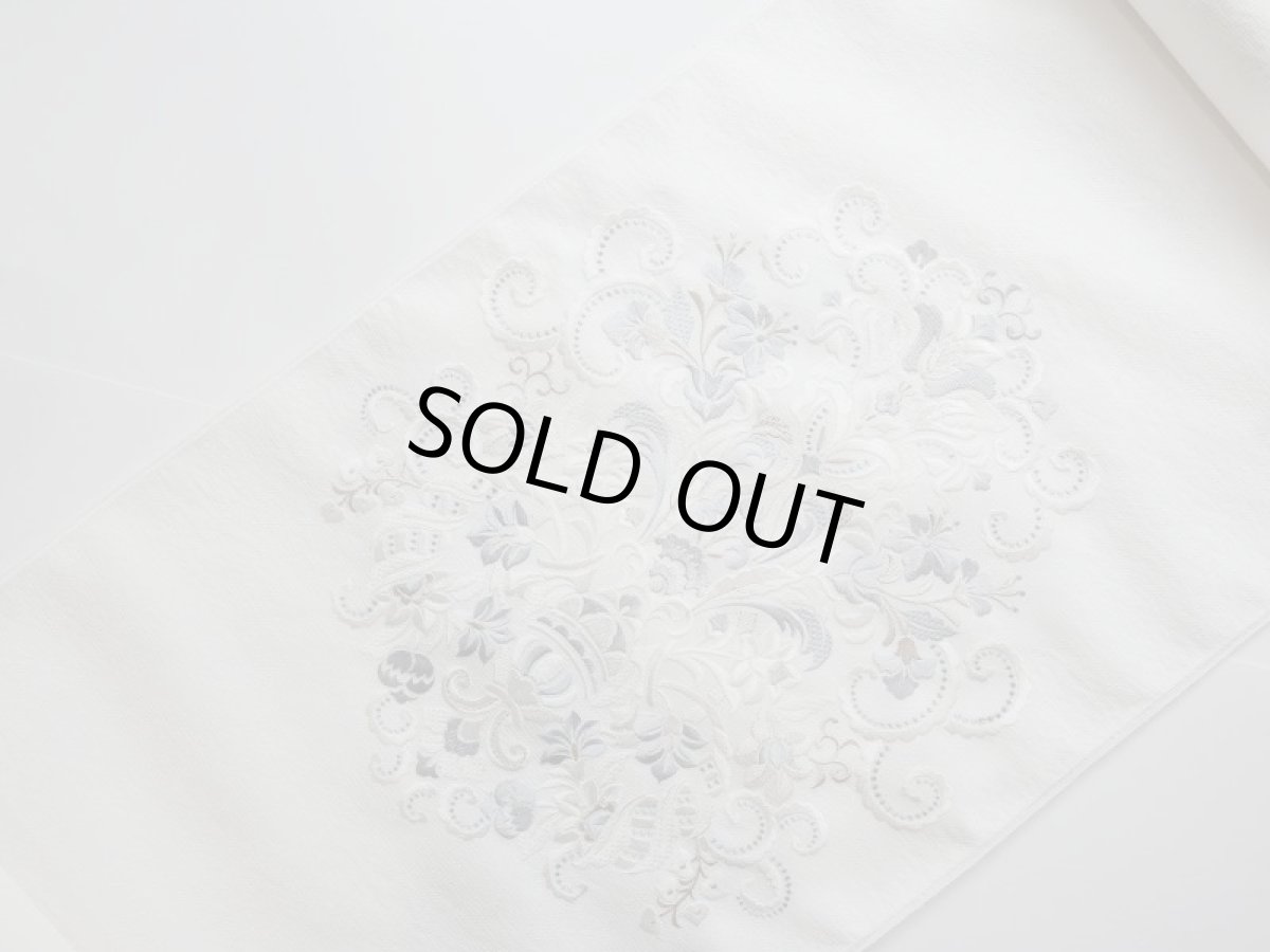 画像2: kaonn original 刺繍袋帯 white×gray (2)