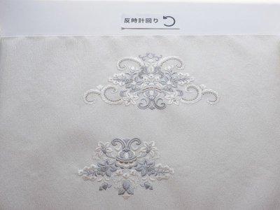 画像2: kaonn original 刺繍袋帯 white×gray