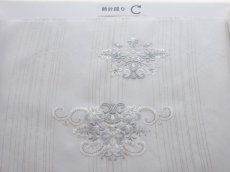 画像7: kaonn original 刺繍夏袋帯 summer white silver line (7)