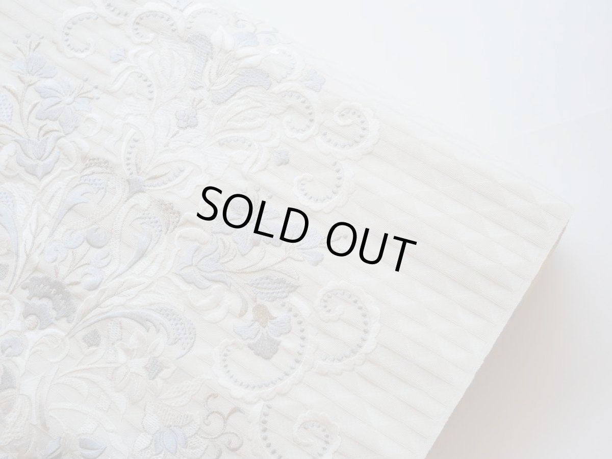 画像3: kaonn original 刺繍袋帯 white 鱗 (3)