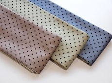 画像6: 麻半幅帯　オーガンジー dot　reversible (6)