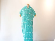 画像2: 【有松絞り浴衣】No.20　dice emerald (2)