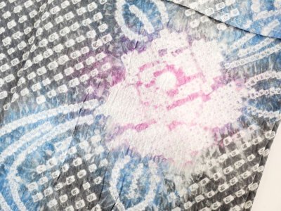 画像1: お仕立て上がり有松絞り浴衣　レディース No.6