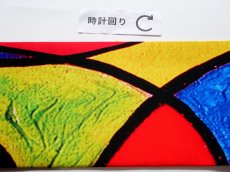 画像7: 【AutumnBox】kaonn original fabric名古屋帯◇Dive into lake series　stained glass　No.4 (7)