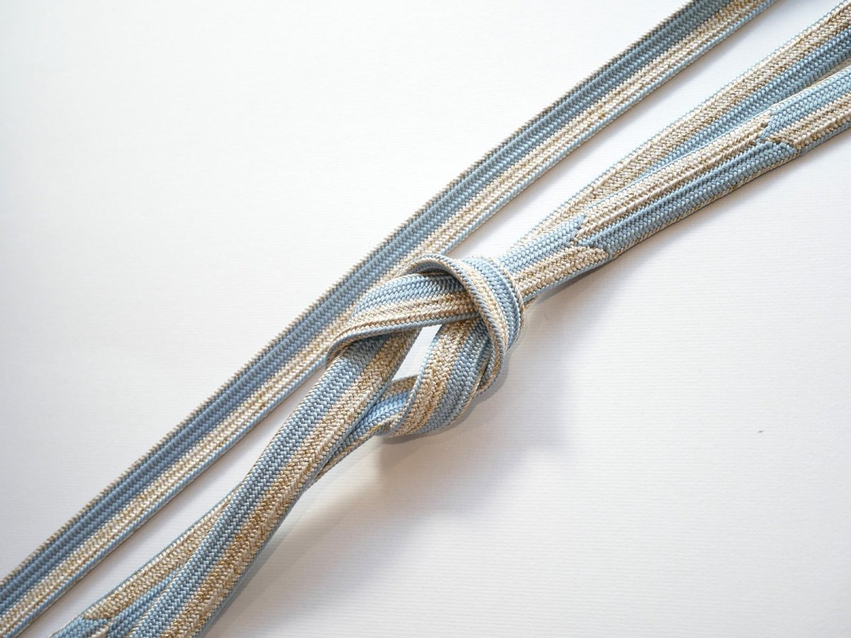 画像1: 帯締め　フォーマル　バイカラー矢絣 (1)
