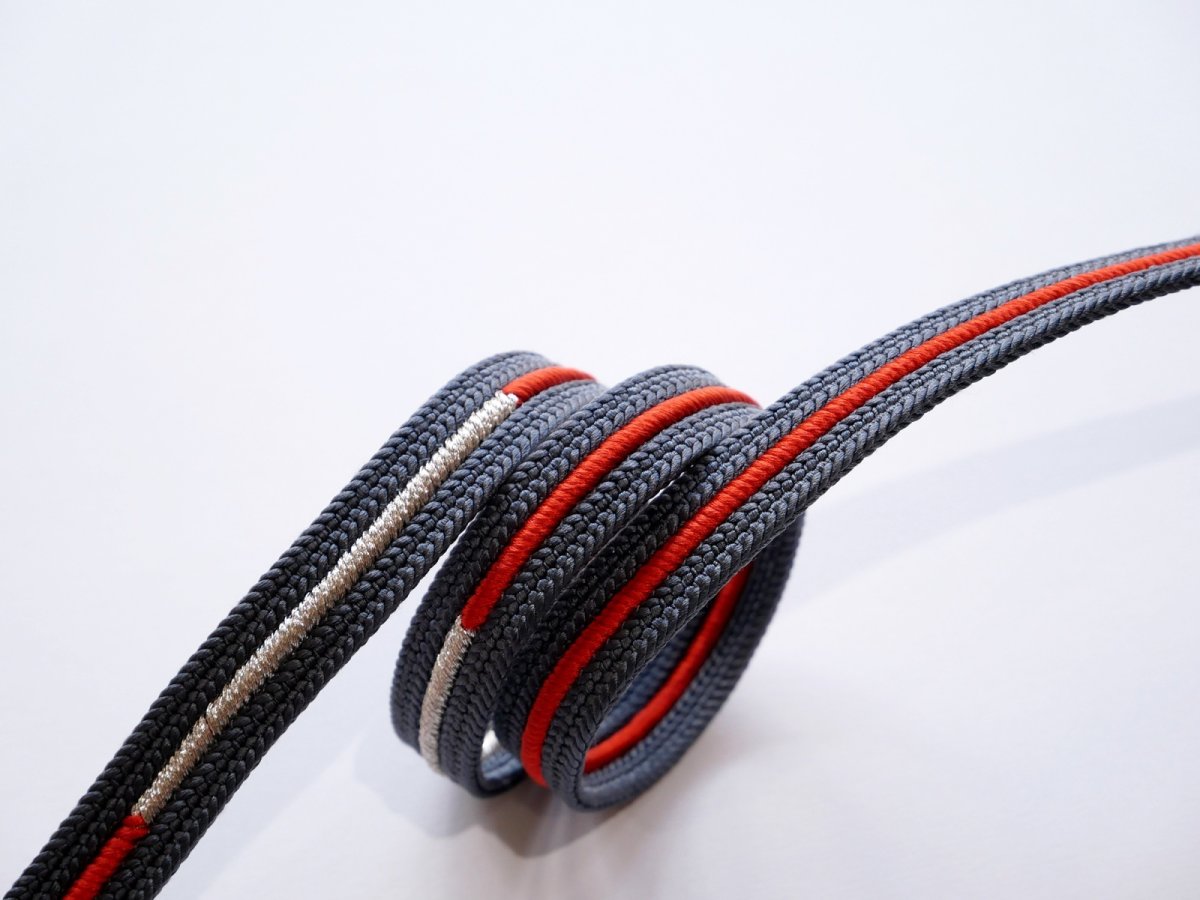 画像10: 正絹帯締め　silver line vivid (10)